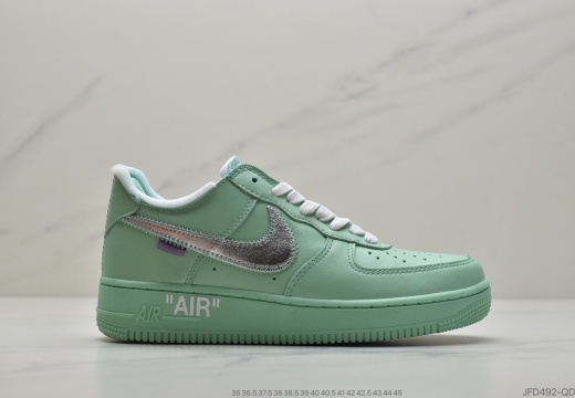 OffWhite x Nike Air Force 1'07MCA Blue Chicago空军一号 (16)