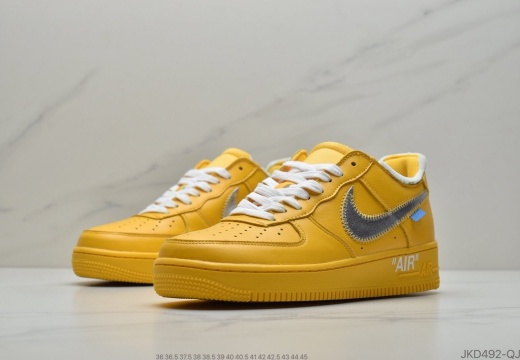 OffWhite x Nike Air Force 1'07MCA Blue Chicago空军一号 (19)