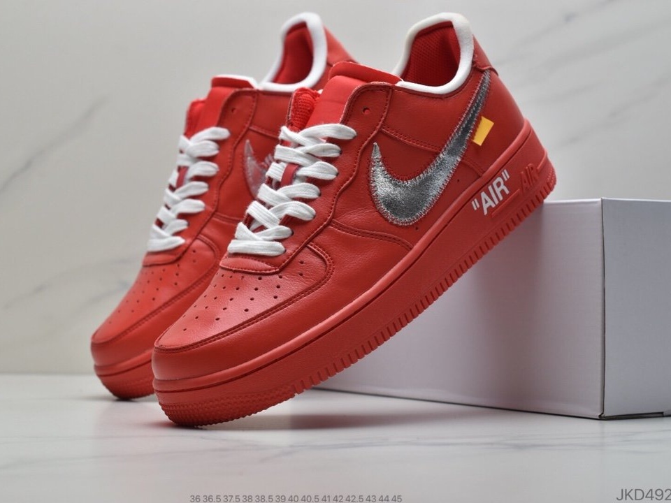 OffWhite x Nike Air Force 1'07MCA Blue Chicago空军一号 (28)