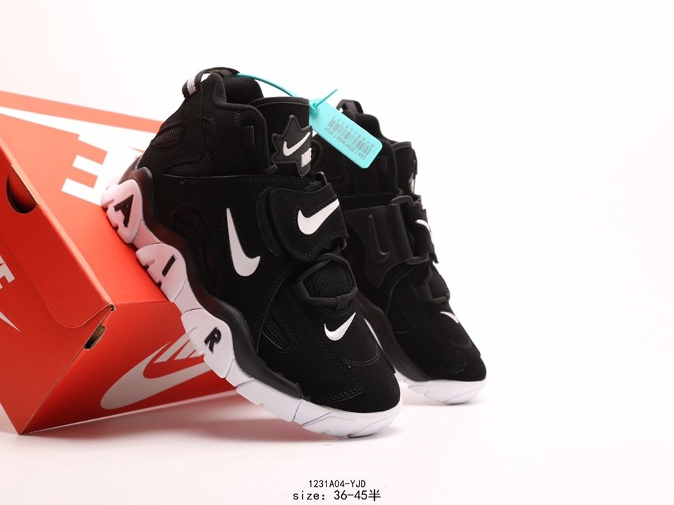 Nike 耐克Air Barrage Mid QS 皮蓬 复古气垫篮球鞋 (127)