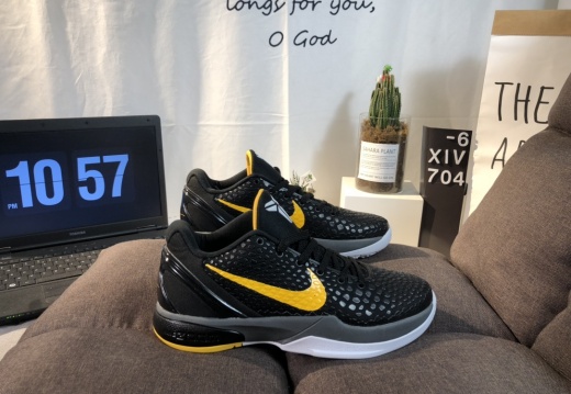Nike ZOOM Kobe VI Mamba BlackYellow  (9)